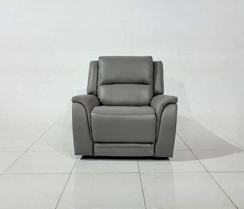 Image 3 for U70629M-1S#1034 Manual recliner chair pure leather (WH OTD)