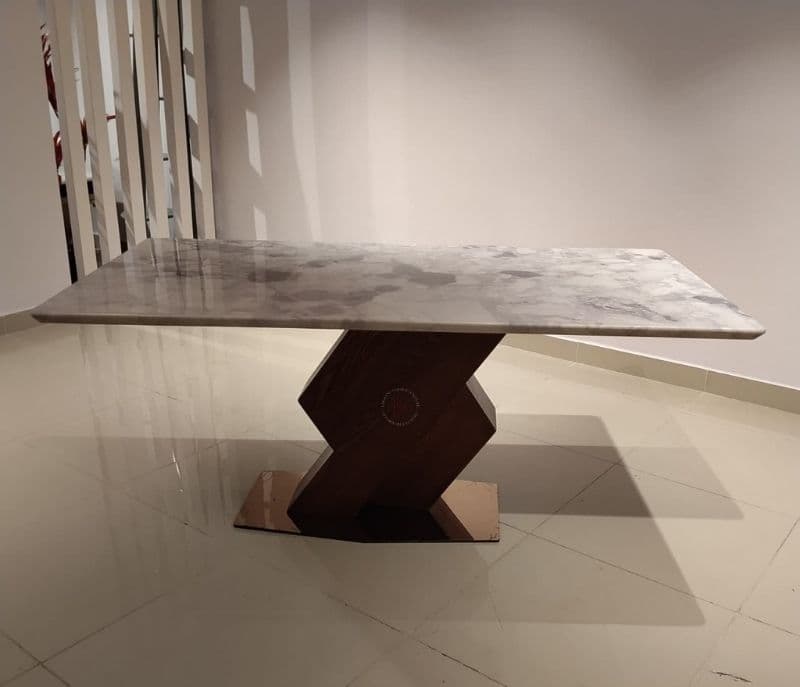 Image 9 for IRISH MARBLE 6X3 & 3689 DINING 6 CHAIRS (HYD OTD)