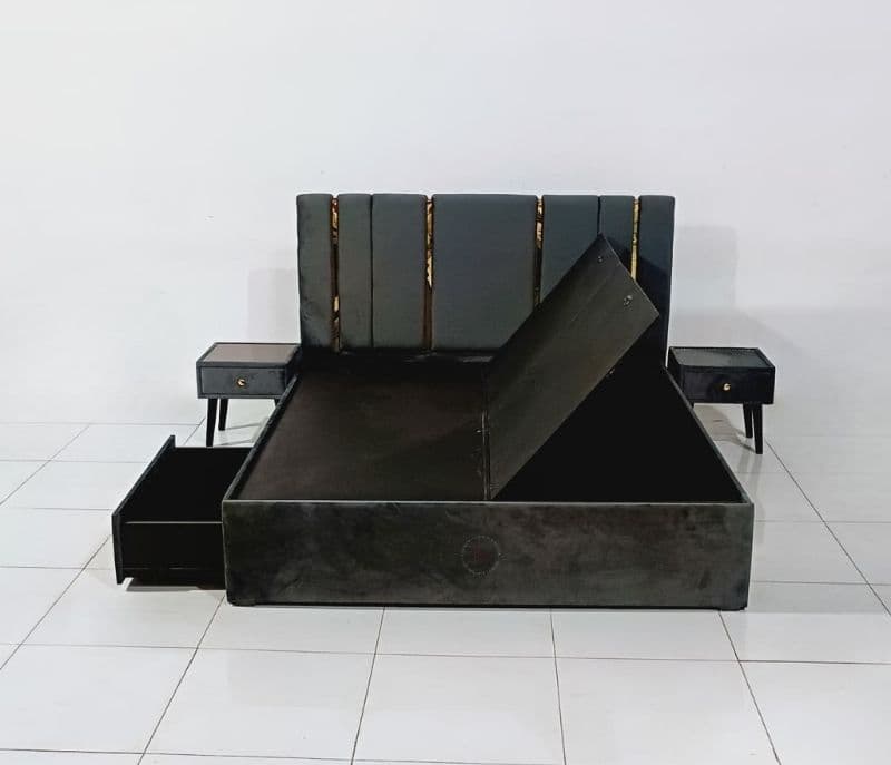 Image 8 for BED LUX 7872 2 DR STORAGE FULL UPHOLSTERY + 2 BST (HYD OTD)