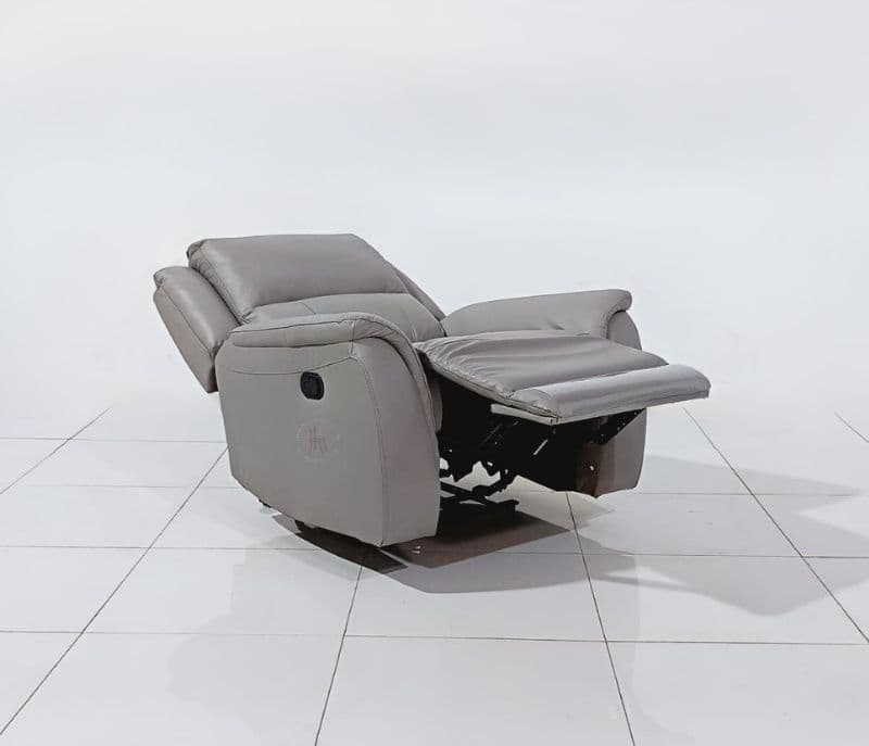 Image 5 for U70629M-1S#1034 manual recliner chair pure leather (WH OTD)