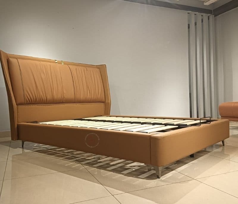 Image 7 for 1059 Half Leather Queen Size Cot (KORA)