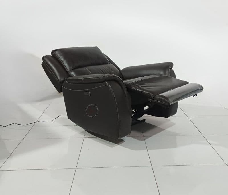 Image 4 for U70629 recliner single seater-power pure leather(WH OTD)