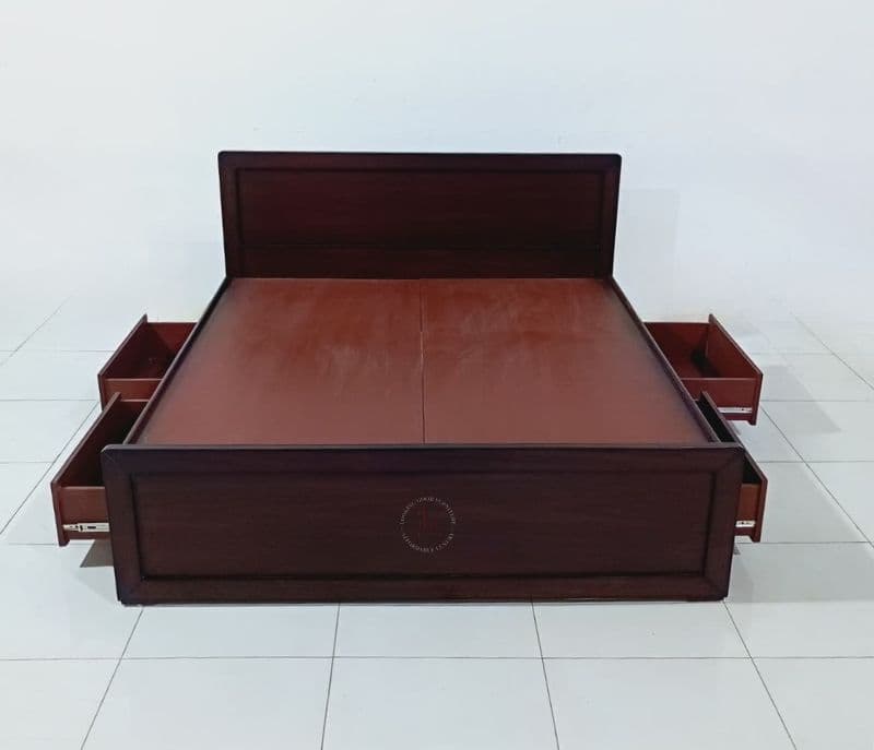 Image 5 for New catlouge cot 6X6.5 box both side drawer (WH OTD)