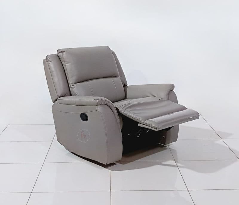 Image 4 for U70629M-1S#1034 manual recliner chair pure leather (WH OTD)