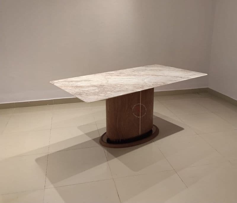 Image 5 for M19+3110/CL1332 DC Marble top table with 6 chairs (HYD OTD)