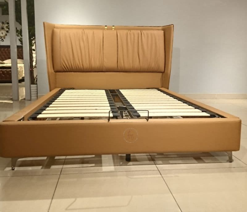 Image 6 for 1059 Half Leather Queen Size Cot (KORA)