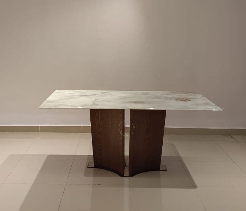 Image 7 for Dining table 159+6623+ DC 2127 6 chairs with marble top table (HYD OTD)