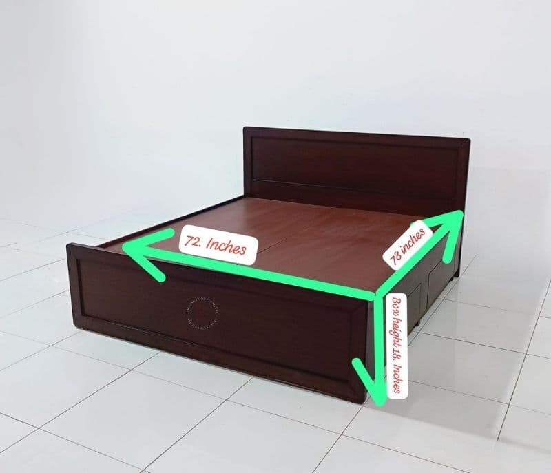 Image 7 for New catlouge cot 6X6.5 box both side drawer (WH OTD)