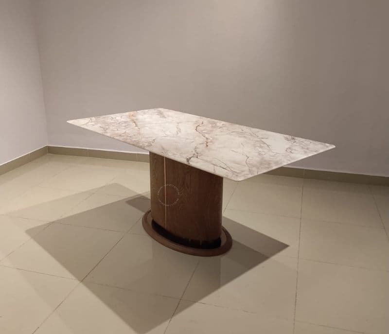 Image 7 for M19+3110/CL1332 DC Marble top table with 6 chairs (HYD OTD)