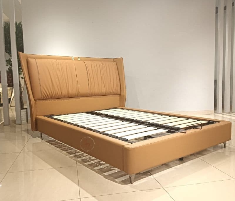 Image 5 for 1059 Half Leather Queen Size Cot (KORA)