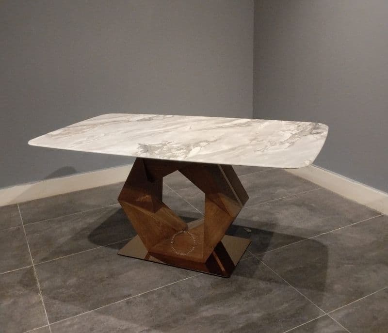 Image 6 for Dining table H-15+ 6 dining chair with marble top ZL002 (HYD OTD)