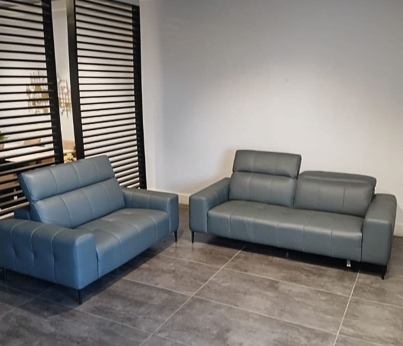 Image 3 for Sofa set 6564 bluish grey 3+2 seater (HYD OTD)