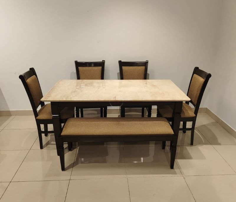 Image 3 for Cl 44 dining table-1+4+ bench (BSK OTD)