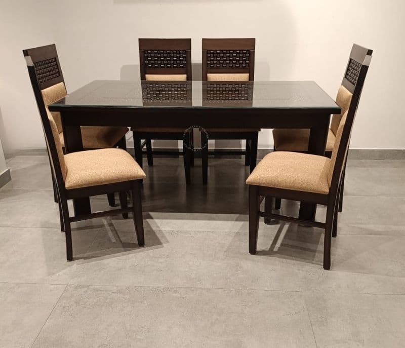 Image 2 for Chocolate Dining set with 6 chair (EC OTD)