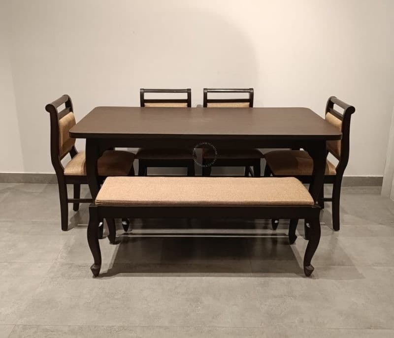 Image 3 for S Design dining table 4 chairs with bench (EC OTD)