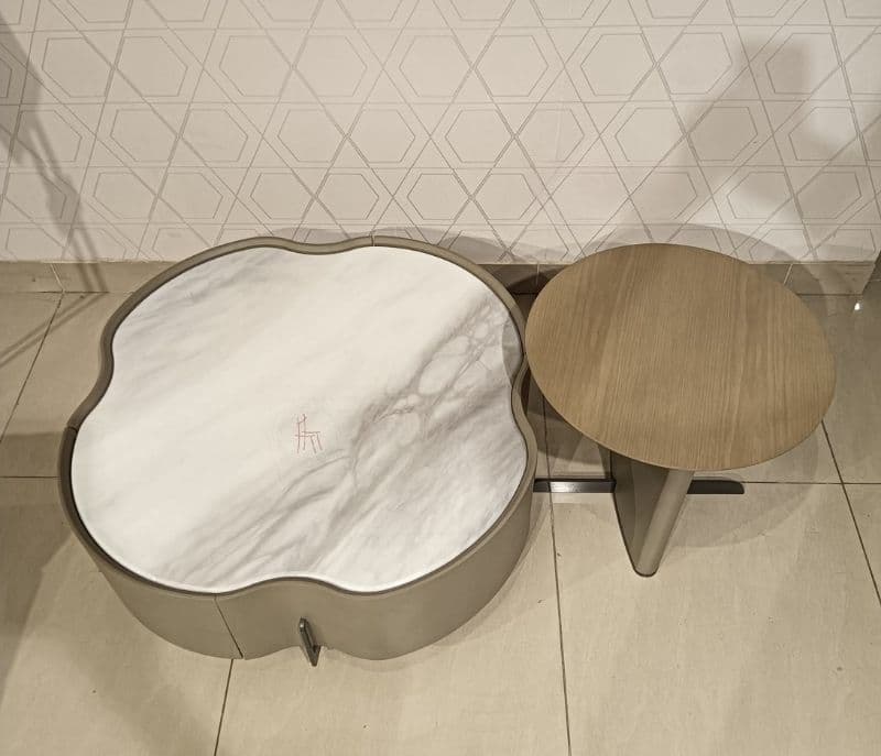 Image 6 for CT-3163 1+1 Wooden Metal With Marbel Top (KORA OTD)