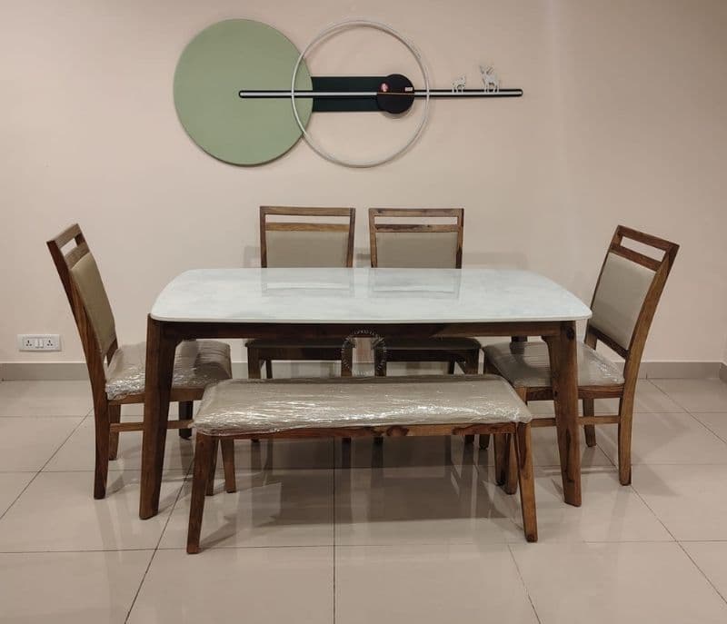 Image 3 for UL Scholar dining table 1+4 Chair +bench (BSK OTD)