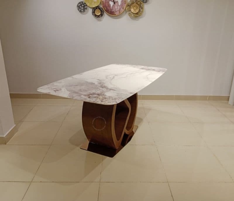 Image 10 for 673/B609 6 chairs with marble top (BTM OTD)