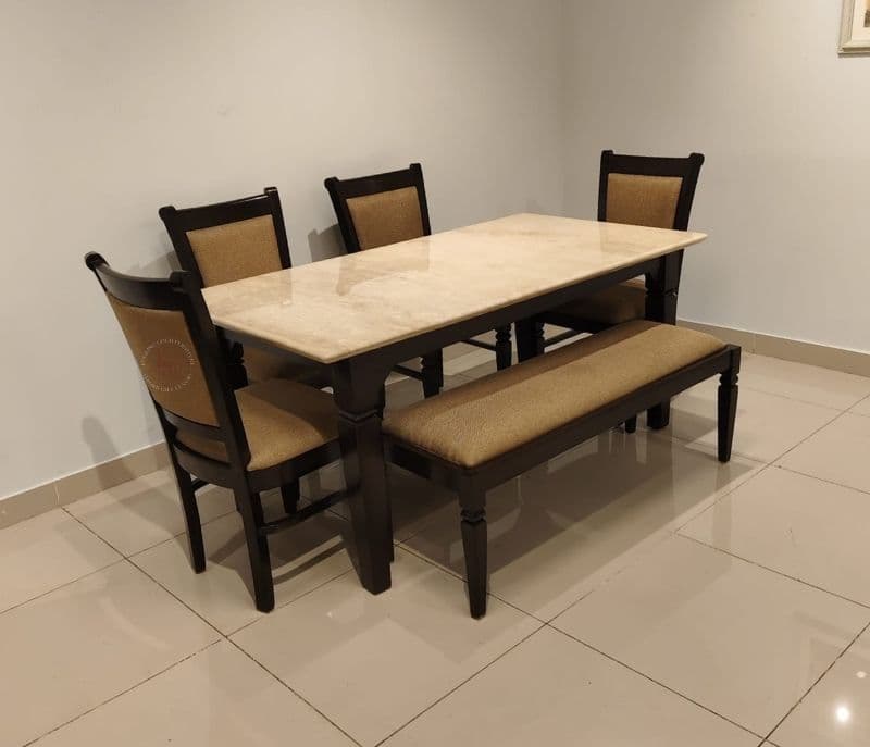Image 2 for Cl 44 dining table-1+4+ bench (BSK OTD)
