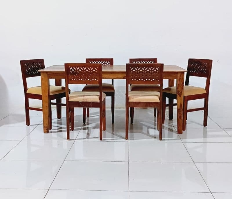 Image 3 for CNC dining chairs+ enlop 6 str dining table (WH OTD)