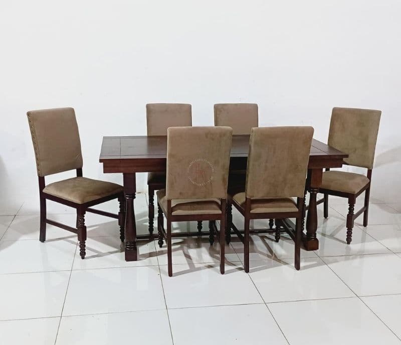 Image 3 for Fortress-DT-6-seater dining table 1+6 (WH OTD)