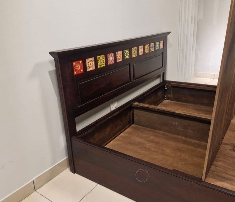 Image 10 for Tile Cot King Size with Storage (WF OTD)