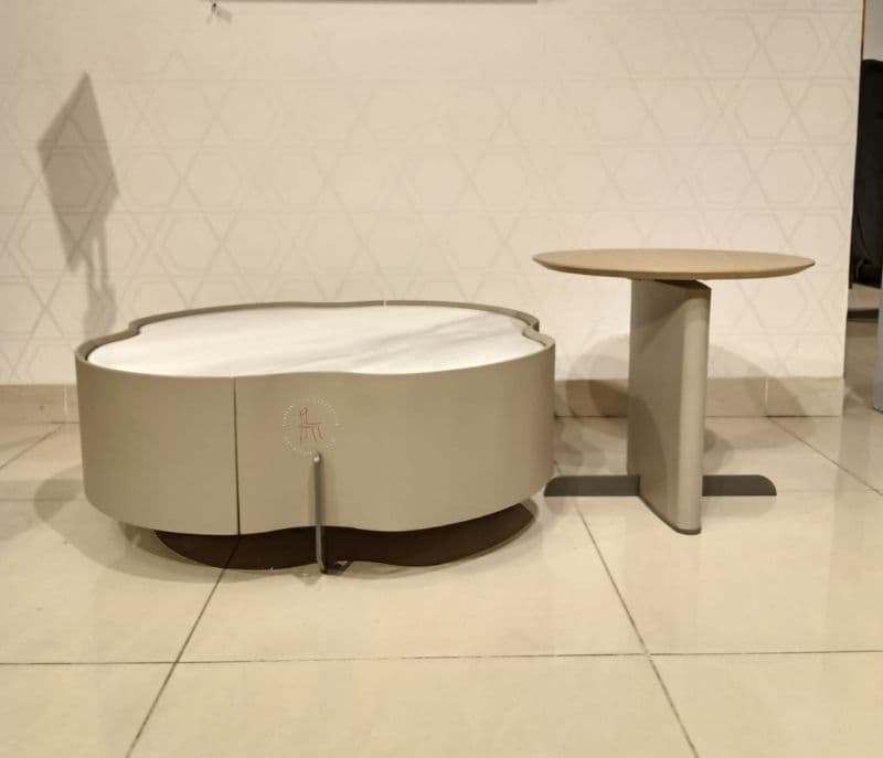 Image 2 for CT-3163 1+1 Wooden Metal With Marbel Top (KORA OTD)