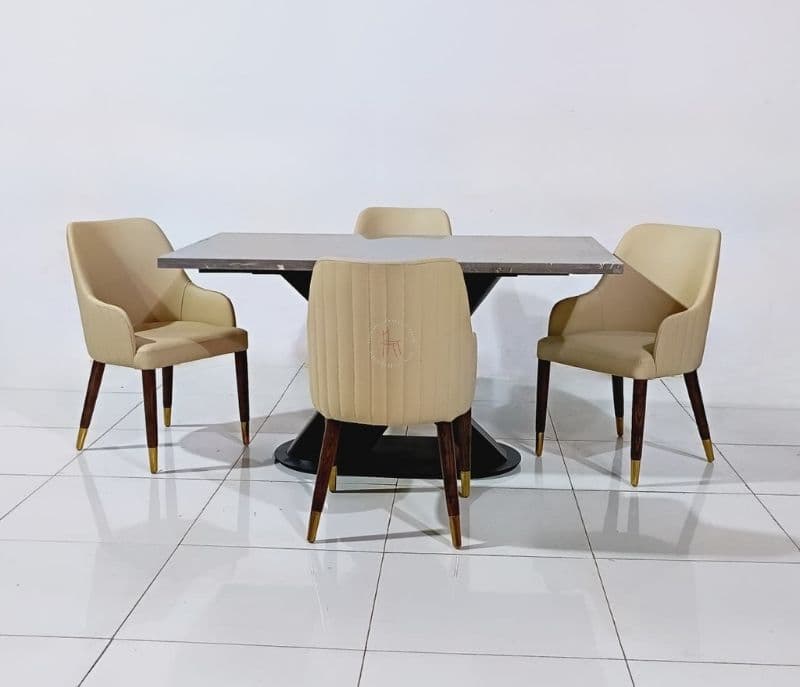 Image 3 for Dinning base DT axe ms+ dinning chair ash 334+ italian design marble 5x5 grey milano (WF OTD)