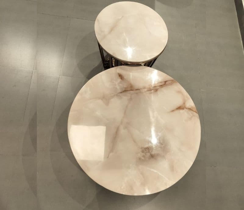 Image 6 for Centre Table - E100 Marble Top, Metal Base (CP OTD)