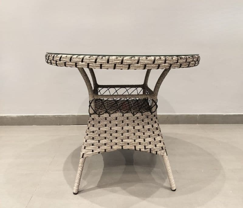 Image 8 for Garden set - 189/190 Artificial Cane & Metal & Glass Top (CP OTD)