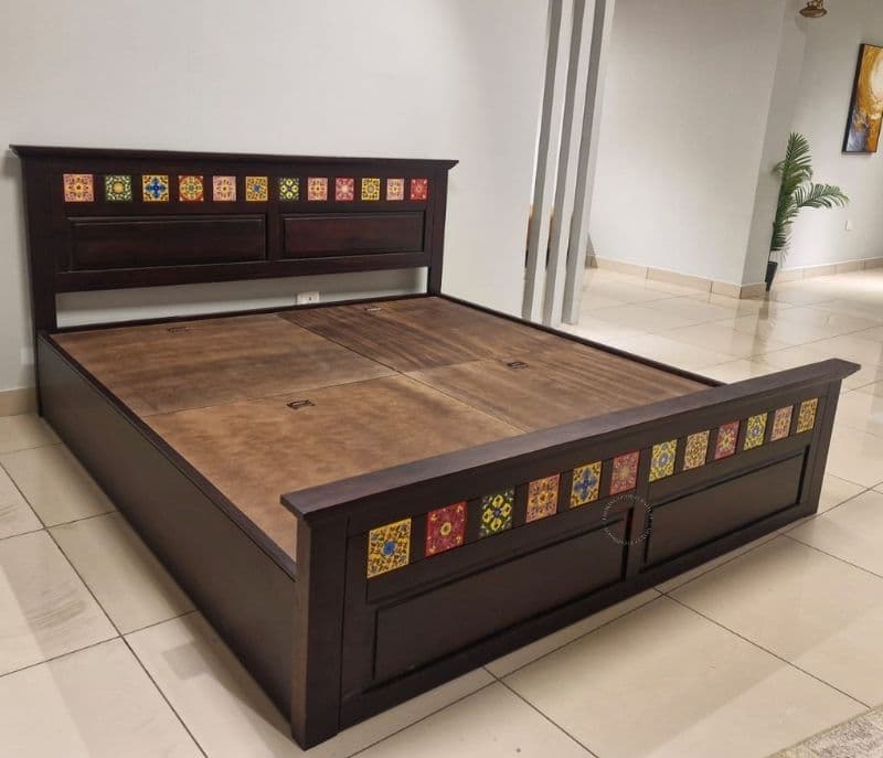 Image 7 for Tile Cot King Size with Storage (WF OTD)