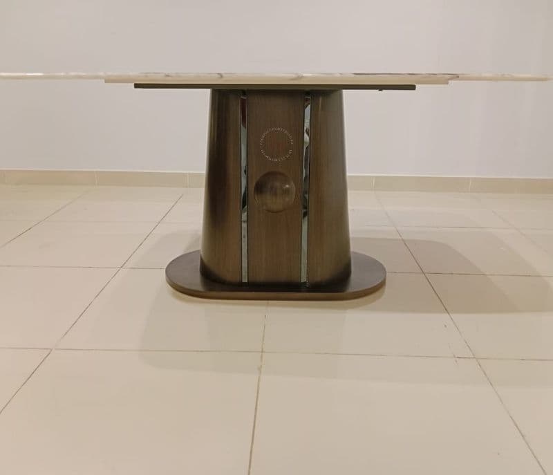 Image 11 for T03/BA03 Dining set 1+6 chairs with marble top table(BTM OTD)