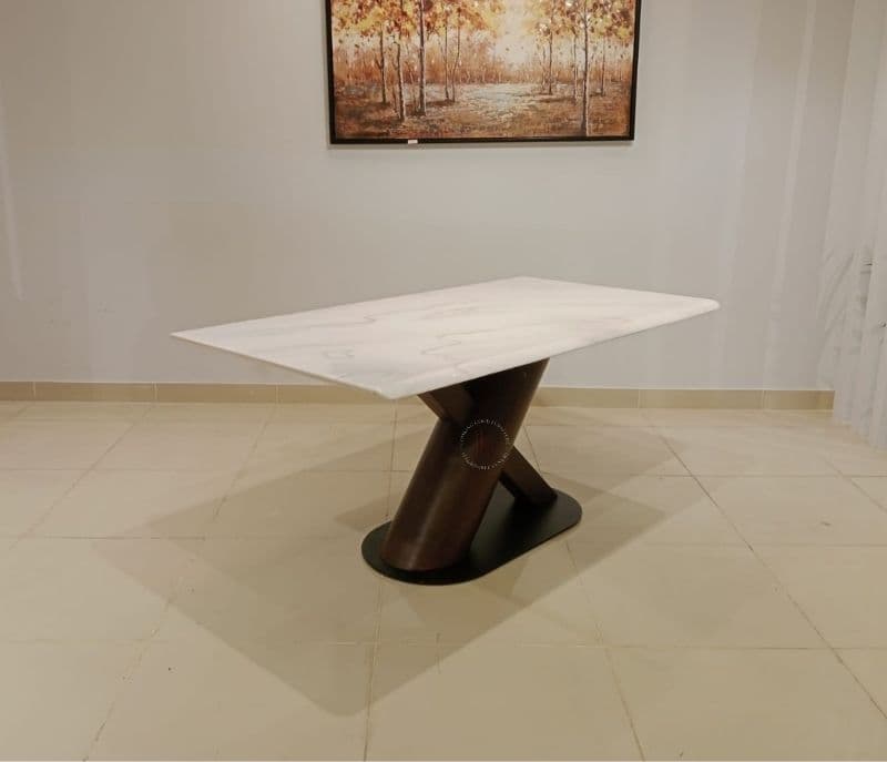 Image 13 for AXE /DC334 dining set 6 chairs with marble top (HYD OTD)