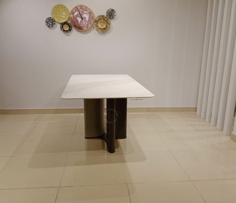 Image 10 for T-111/321 chr DT 6 Chairs With Marble Top Table (BTM OTD)