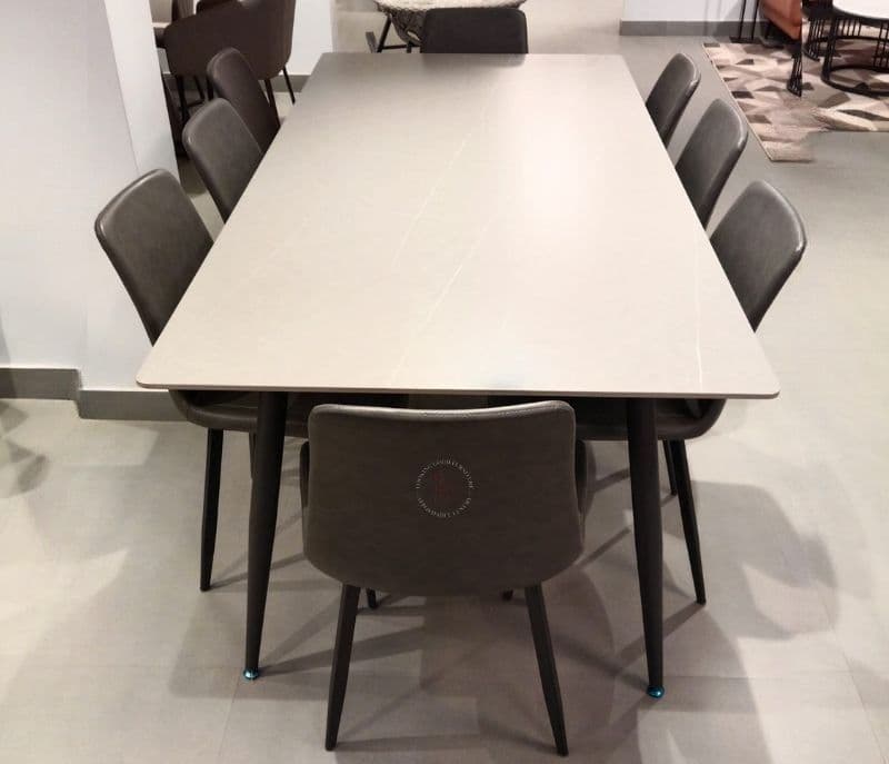 Image 2 for Mendy 8 Chairs With Metal Base Sintered Marble Top(BTM OTD)