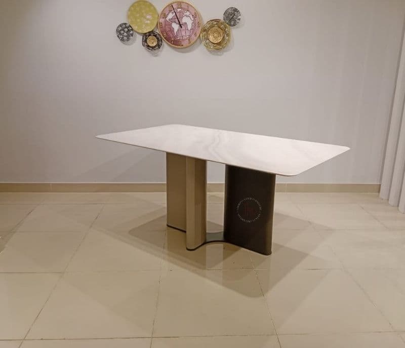 Image 9 for T-111/321 chr DT 6 Chairs With Marble Top Table (BTM OTD)