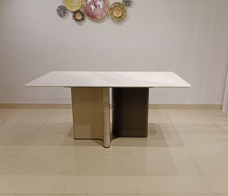 Image 8 for T-111/321 chr DT 6 Chairs With Marble Top Table (BTM OTD)