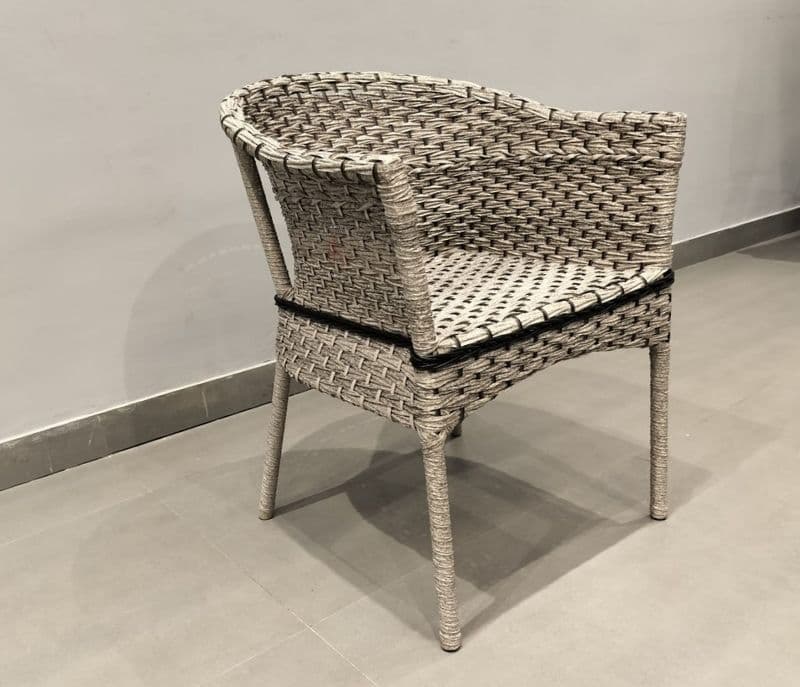 Image 2 for Garden set - 189/190 Artificial Cane & Metal & Glass Top (CP OTD)