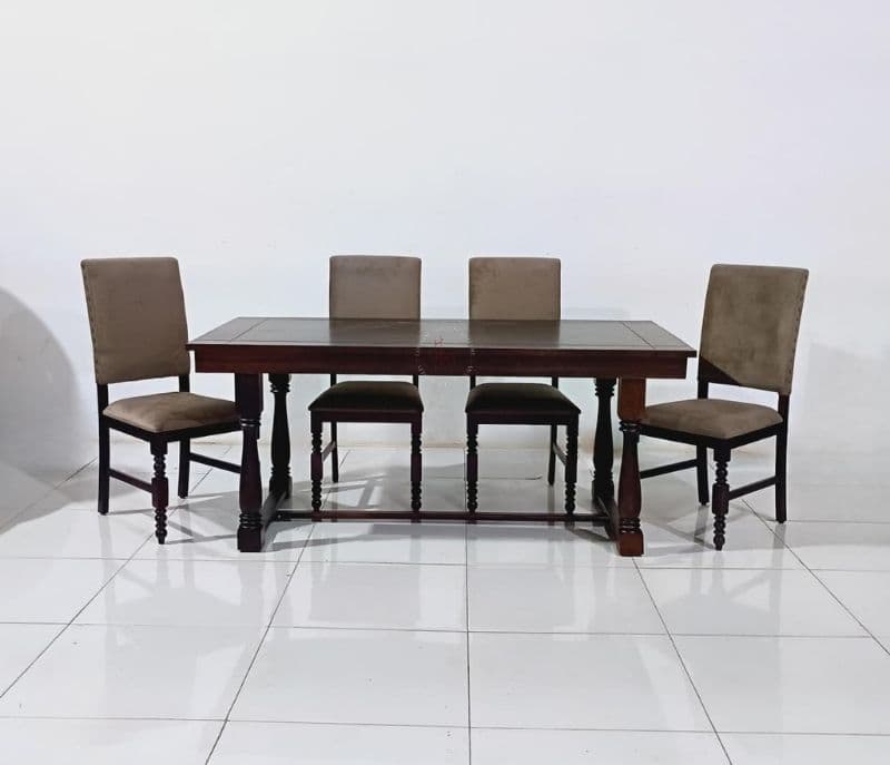 Image 6 for Fortress-DT-6-seater dining table 1+6 (WH OTD)