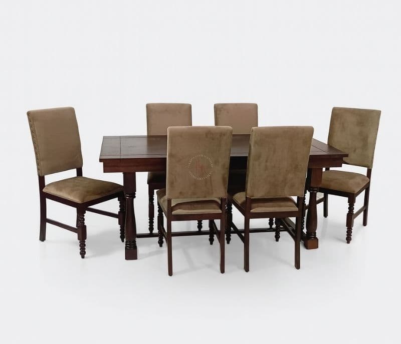 Fortress-DT-6-seater dining table 1+6 (WH OTD)