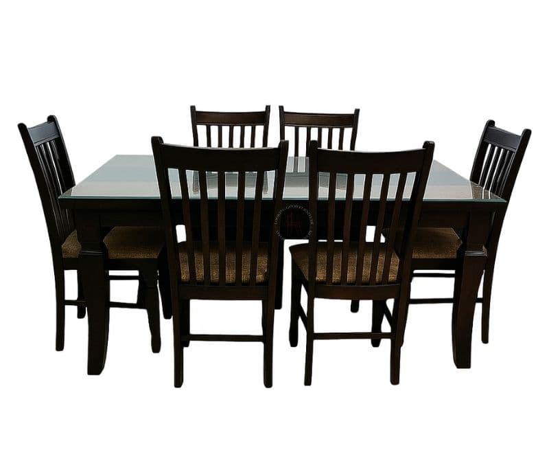 Damro dining table-1+6 chairs (BSK OTD)