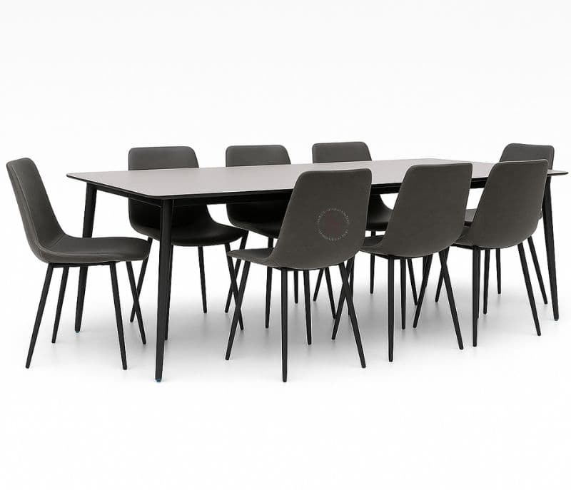 Mendy 8 Chairs With Metal Base Sintered Marble Top(BTM OTD)