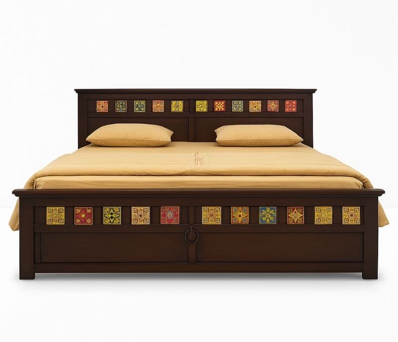 Tile Cot King Size with Storage (WF OTD)