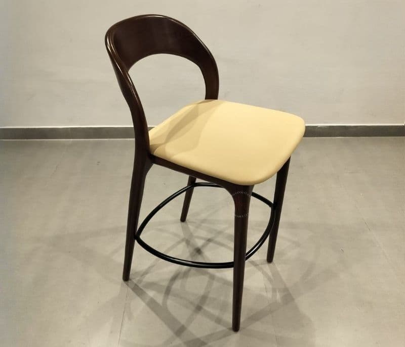 Image 3 for Ashwood Barstool Wood with metal and Leatherette (CP OTD)