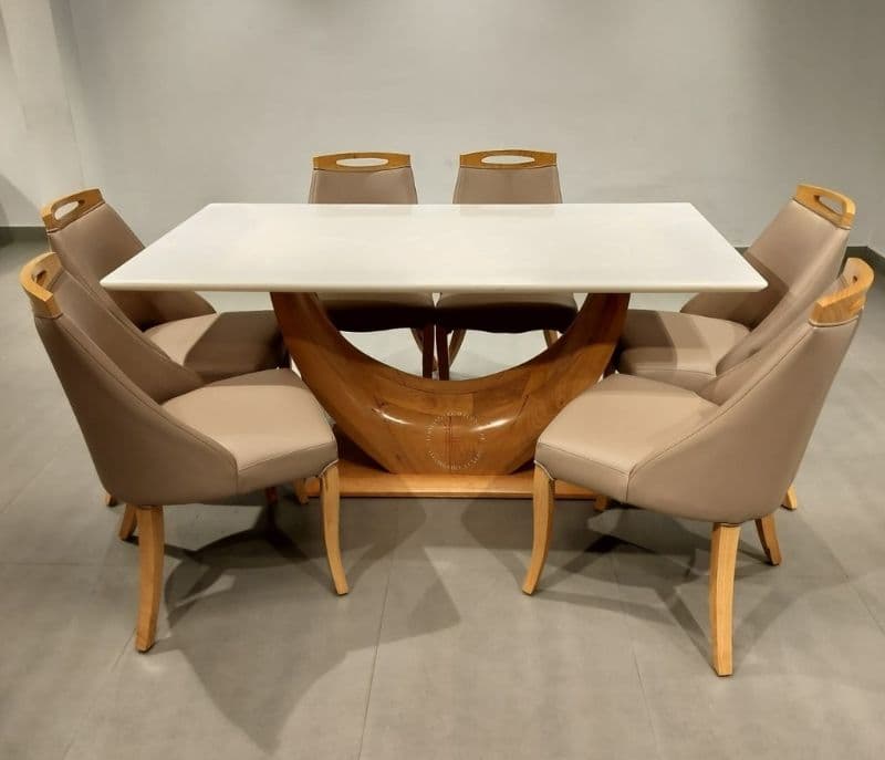 Image 2 for Sammy D/Set 6+1 white onyx marble (CP OTD)