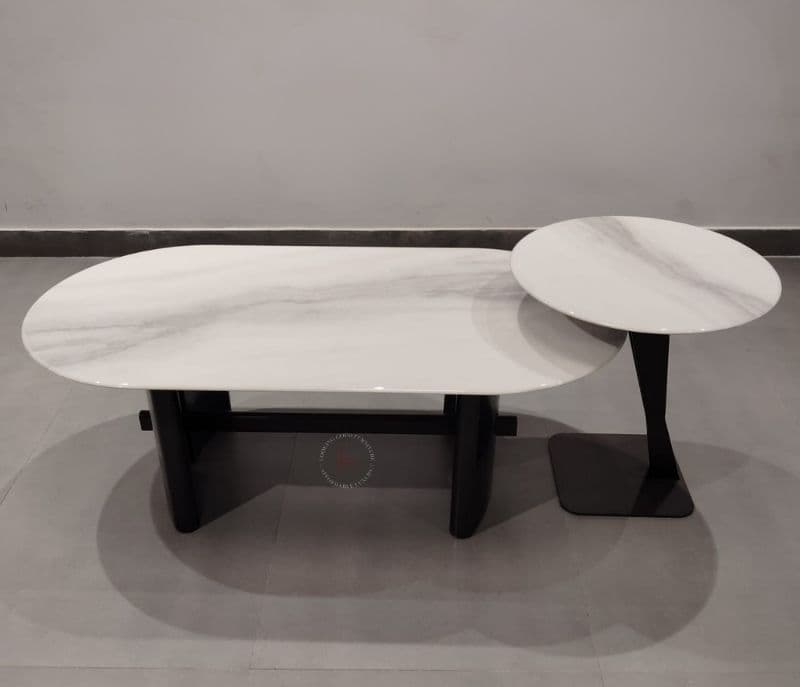 Image 6 for Centre Table - AH6092 Metal Base Marbel Top (CP OTD)