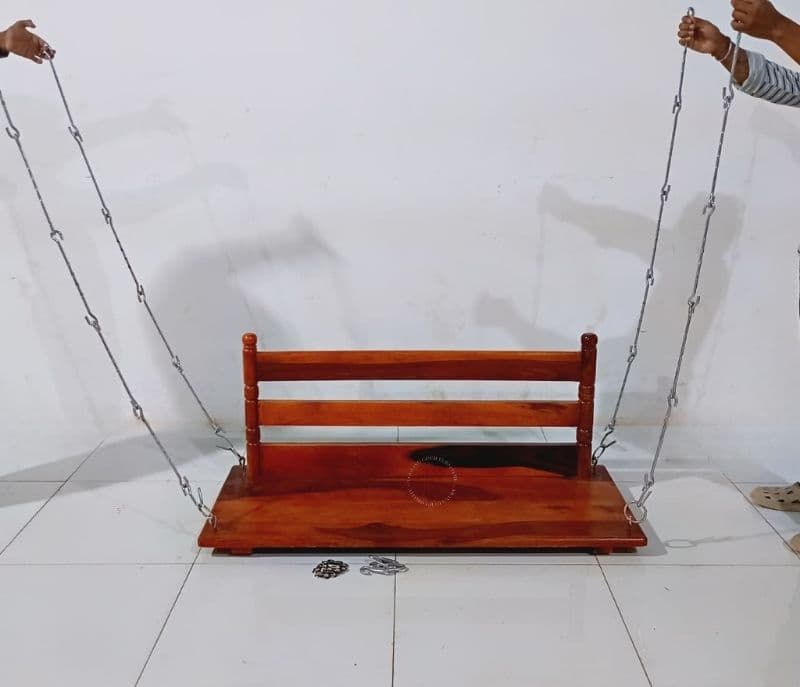 Image 3 for Wood Swing Back & Chain (WH OTD)