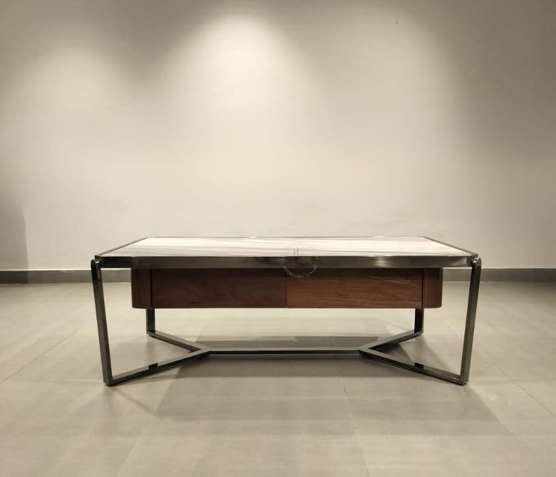Image 2 for Centre Table - A 50 Metal Base & Marble Top (CP OTD)