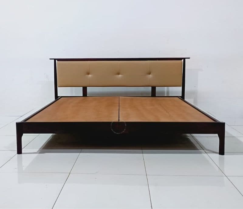 Image 3 for Indus-KB-King Size Bed Without Storage (WALNUT) (WH OTD)