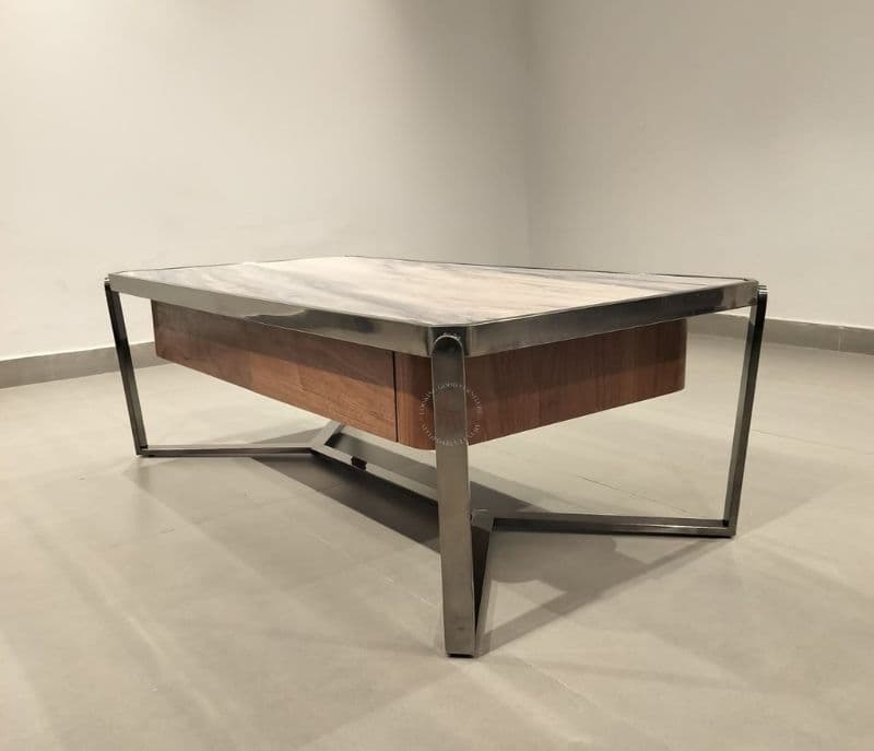 Image 3 for Centre Table - A 50 Metal Base & Marble Top (CP OTD)